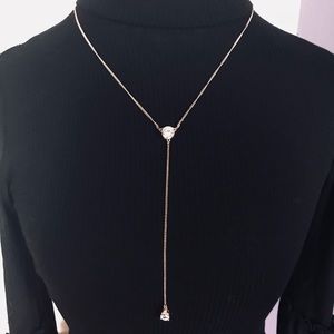 Rose gold Y Necklace